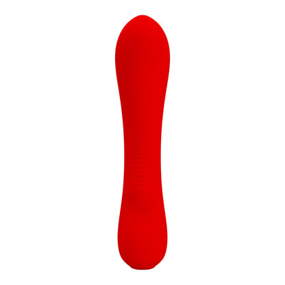 Vibratore ricaricabile Pretty Love Prescott rosso con design ergonomico e dettagli eleganti, per stimolazione intensa.