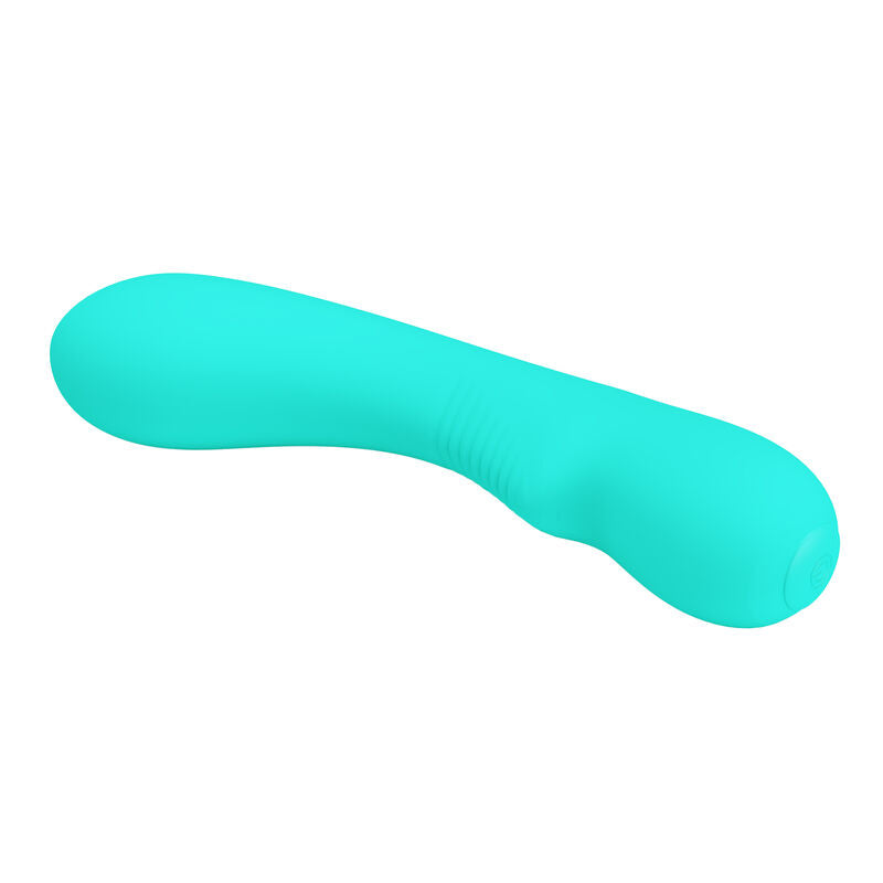 Vibratore ricaricabile Pretty Love Prescott verde acqua con design ergonomico e superficie liscia, prodotto della linea Pretty Love Smart.