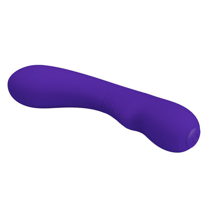 Vibratore ricaricabile Pretty Love Prescott di colore viola, inclusa nelle immagini in stile elegante e moderno.