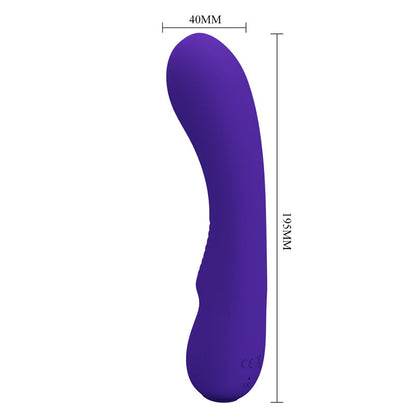 Vibratore ricaricabile Pretty Love Prescott viola, dispositivo di stimolazione elegante e compatto, marca Pretty Love Smart.