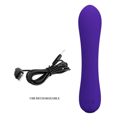 Vibratore ricaricabile Pretty Love Prescott viola, design elegante e compatto, prodotto per il piacere personale.
