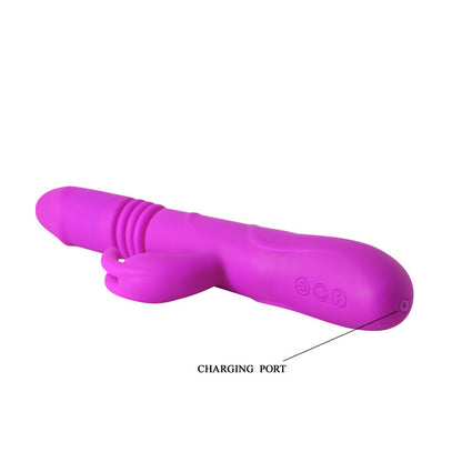 Coniglio su e gi di Pretty Love Smart, giocattolo erotico in silicone con design realistico e dettagli curati.
