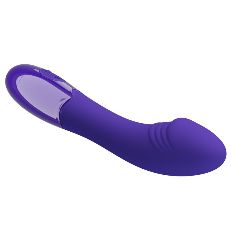 Vibratore dildo PRETTY LOVE ELEMENTAL YOUTH VIOLET, silicone, con forma ergonomica e dettagli realistici, in colore viola.