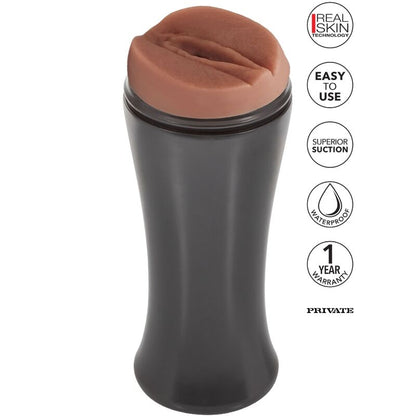 Masturbatore portatile PRIVATE Slutty Señorita To Go con design realistico e dettagliato, ideale per uso personale e discreto.