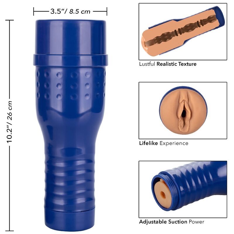 Masturbatore di figa Pornostar Ginebra del marchio PRIVATE, dettaglio del prodotto con texture realistica.
