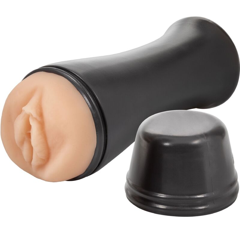 Masturbatore Horny Cougar To Go della marca PRIVATE, dettaglio interno e forma compatta, design realistico in silicone morbido.