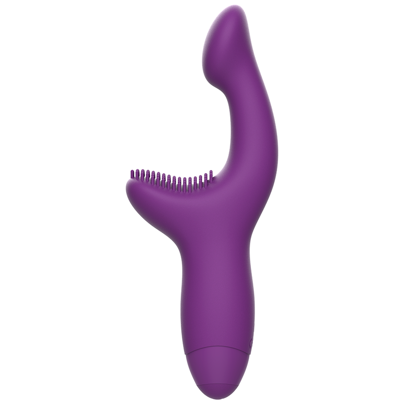 Stimolatore REWOKISS di REWOLUTION, vibratore puntuale con design ergonomico, visibile in immagine con superficie liscia e compatta.
