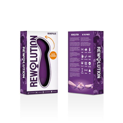 Stimolatore del punto G REWOPULSE di REWOLUTION, vibratore flessibile e ergonomico in dettaglio.