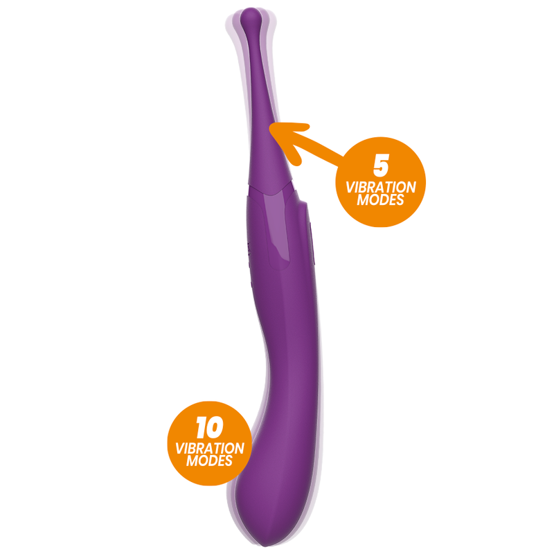 Stimolatore Rewomagic Rewolution con design ergonomico, dettagli in silicone rosa e bianco, ideale per piacere e relax.
