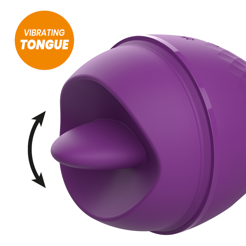 Vibratore Rewoloing con lingua Rewolution, dispositivo di stimolazione con design ergonomico e dettagli visibili in immagine