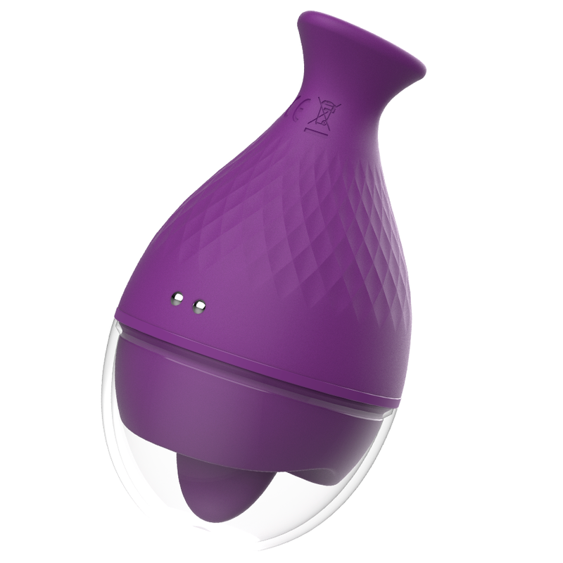 Vibratore Rewolingo di REWOLUTION con lingua, dettagli realistici e design ergonomico per stimolazione sensoriale.