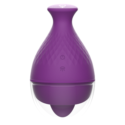 Vibratore Rewolingo di REWOLUTION con forma compatta e lingua stimolante, in silicone rosa, visibile nell'immagine.