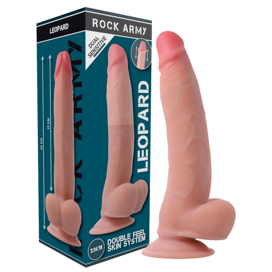 Leopardato ROCKARMY, tappeto a doppia densità da 23 cm, con motivo leopardato, superficie morbida e resistente.