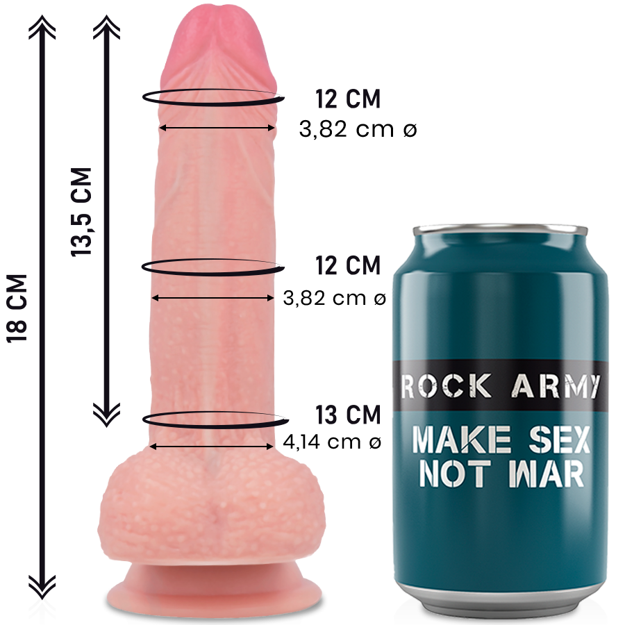 Silicone liquido premium ROCKARMY Mustang realistico, modello da 18 cm con dettagli realistici e superficie liscia.