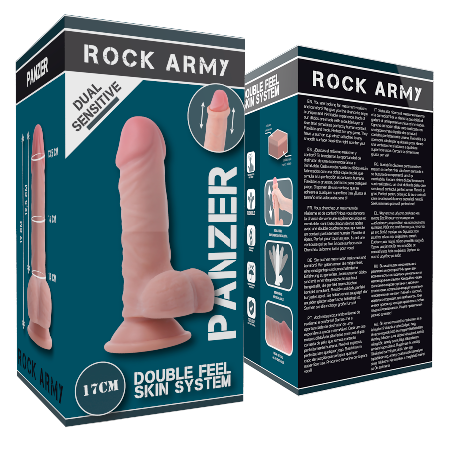 Pattini ROCKARMY Panzer Dual Density da 17 cm con o- 4,46 cm, scarpe sportive robuste e resistenti, vista dall'immagine.