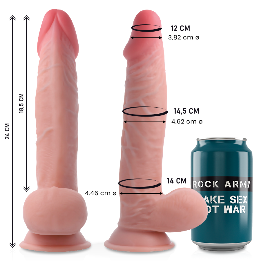 Doppio densit di ROCK ARMY Sherman A, supporto in metallo di 24 cm con foro da 4,62 cm, adatto per strutture robuste.