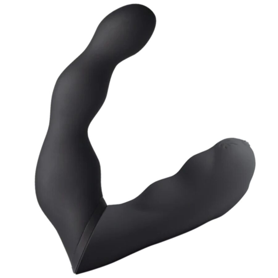 Adattatore nero per vibratore prostatico e anale ROCKS-OFF, design ergonomico e compatibile con dispositivi di stimolazione anale