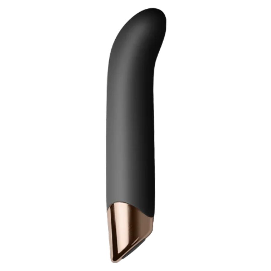 Vibratore Punto G nero ROCKS-OFF Chaiamo G con design ergonomico e superfici lisce, ideale per stimolazione precisa.