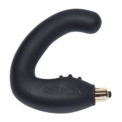 Massaggiatore Punto G maschio Rude Boy 7 V nero di ROCKS-OFF, dispositivo per stimolazione e piacere intenso, visibile in immagine.