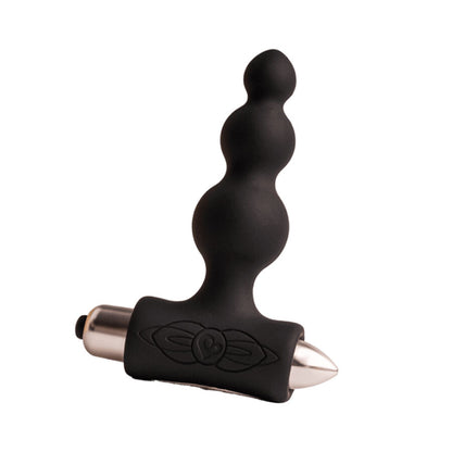 Plug anale vibratore nero ROCKS-OFF Petite Sensations Bubbles, design compatto e vibrante per piacere anale.