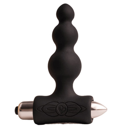 Plug anale vibratore nero ROCKS-OFF Petite Sensations Bubbles, design compatto e stimolante, per piacere e relax.