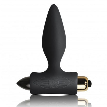 Plug anale nero Rocks-Off Petite Sensations, design compatto e per principianti, ideale per stimolazione e piacere.