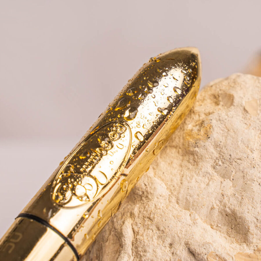 Proiettile vibrante ROCKS-OFF RO-80 Champagne Golden, dispositivo di stimolazione, con design elegante e superficie dorata.