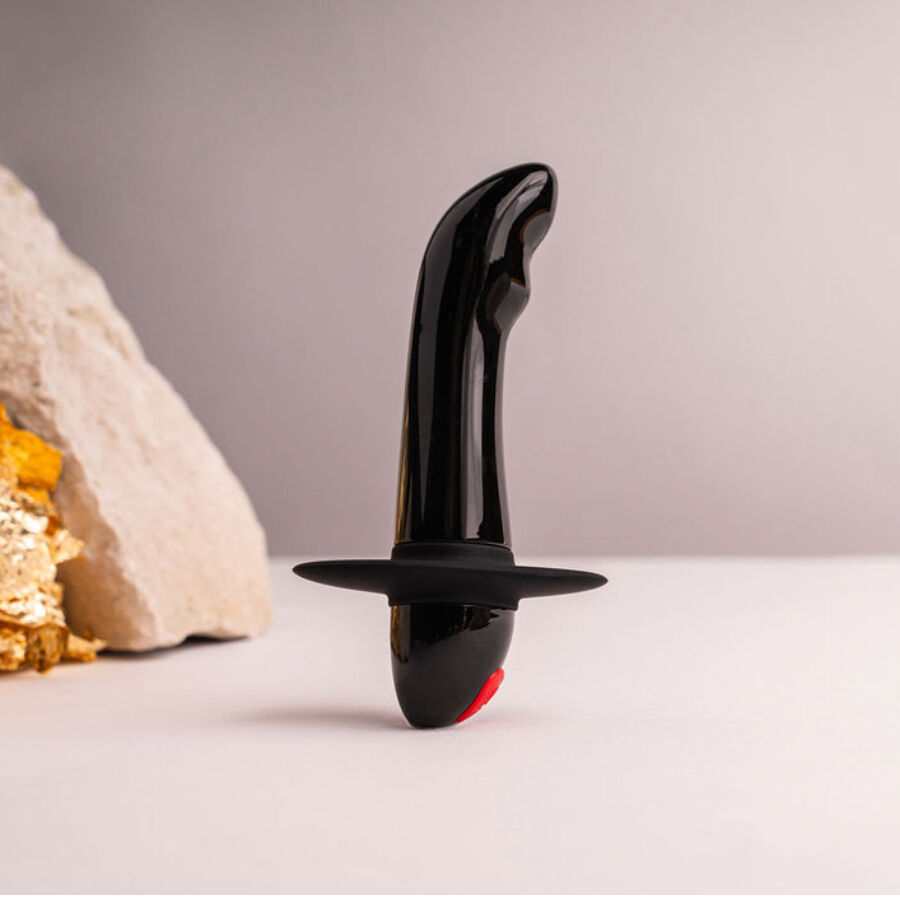 Vibratore prostatico nero ROCKS-OFF QUEST PROSTATE BULLET con design compatto e stimolante, ideale per la stimolazione prostatica.