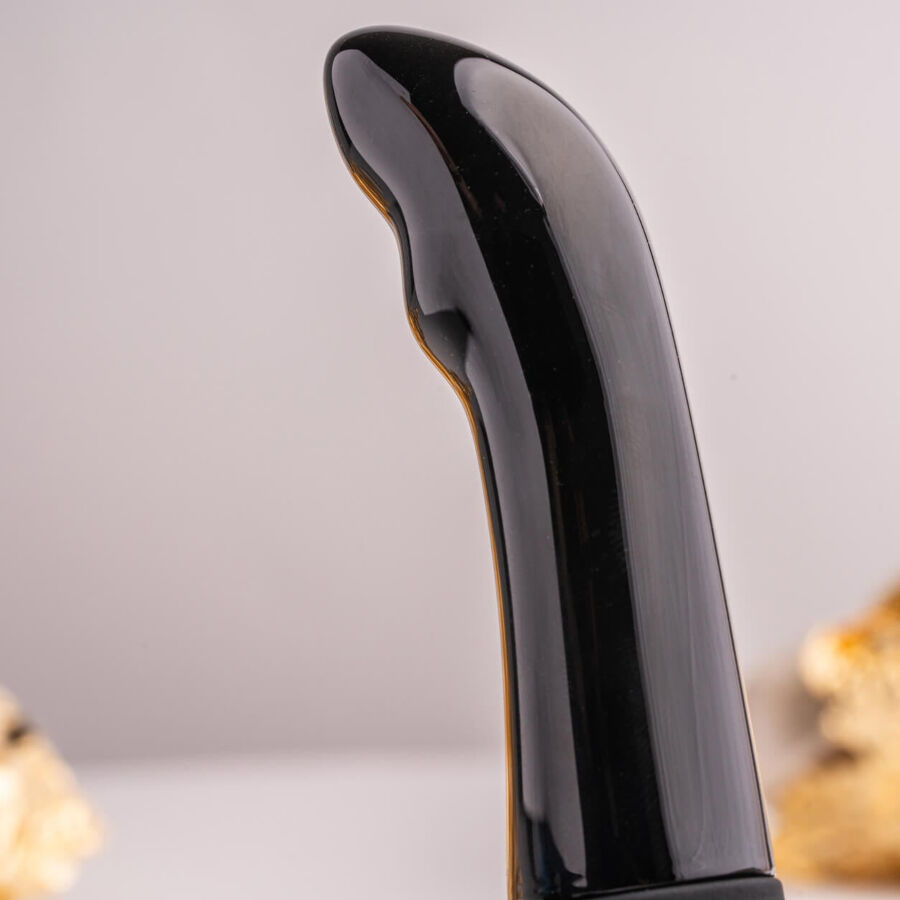 Vibratore prostatico nero ROCKS-OFF QUEST PROSTATE BULLET con design compatto e stimolante per il piacere maschile.