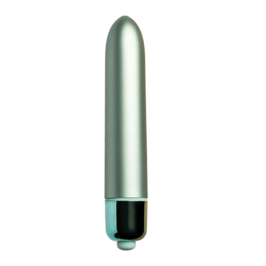Bullet vibrante verde acqua ROCKS-OFF RO-90 AQUA LILY, design colorato e dettagliato, visibile dall'immagine.