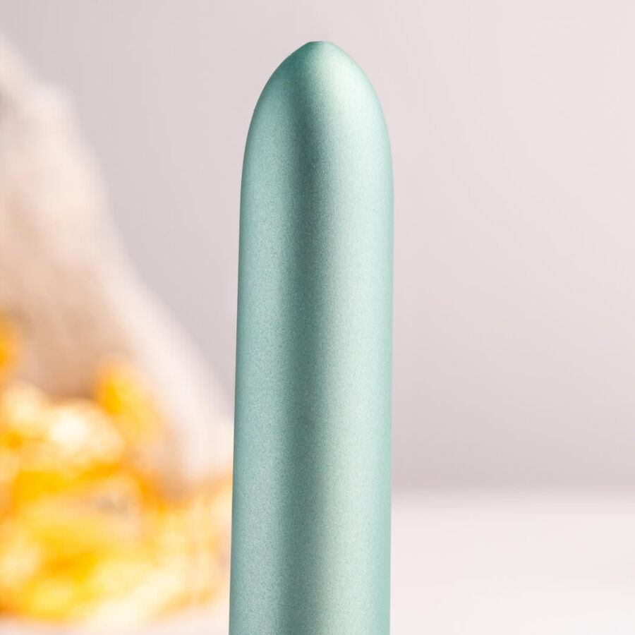 Bullet vibrante ROCKS-OFF RO-90 Aqua Lily verde acqua, con design colorato e dettagli vibranti visibili nell'immagine.