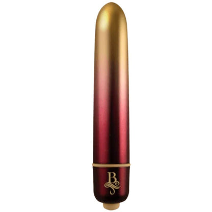Proiettile vibrante dorato ROCKS-OFF RO-90 DEBUTANTE, design elegante e compatto, ideale per stimolazione intensa.