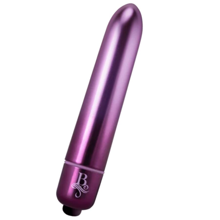 Vibratore rotondo viola ROCKS-OFF RO-90 Parlour Prince con design compatto e dettagli eleganti, ideale per stimolazione.