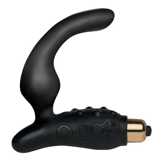 Stimolatore prostatico ROCKS-OFF O-Boy 7V con design ergonomico, in plastica blu per massaggi prostate e piacere intimo