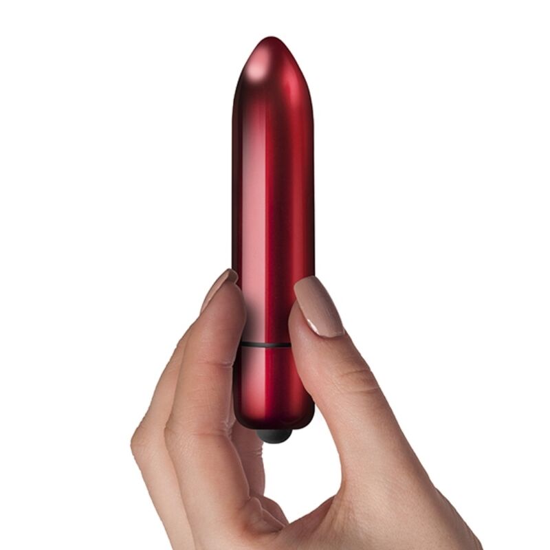 Vibratore ROCKS-OFF Veramente Tuo RO-120 in rosso, design elegante e superficie liscia, perfetto per stimolazione intensa.