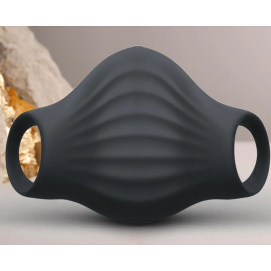 Vibratore flessibile Palm nero di ROCKS-OFF, masturbatore compatto e morbido, ideale per stimolazioni precise e confortevoli