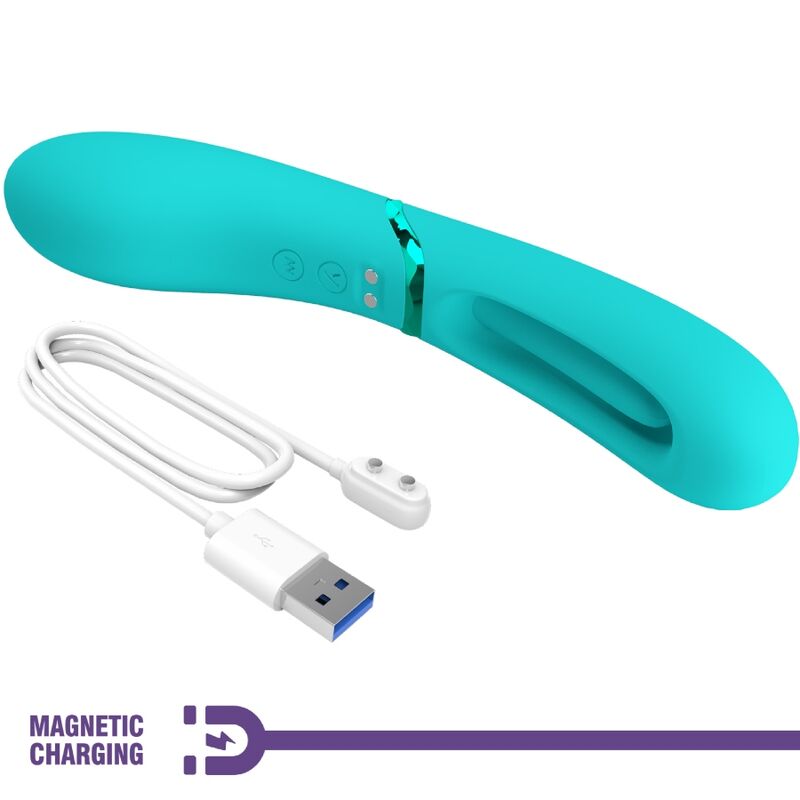 Vibratore Romance Lexie G-Spot blu con 7 modalità di vibrazione, design ergonomico e superficie liscia.