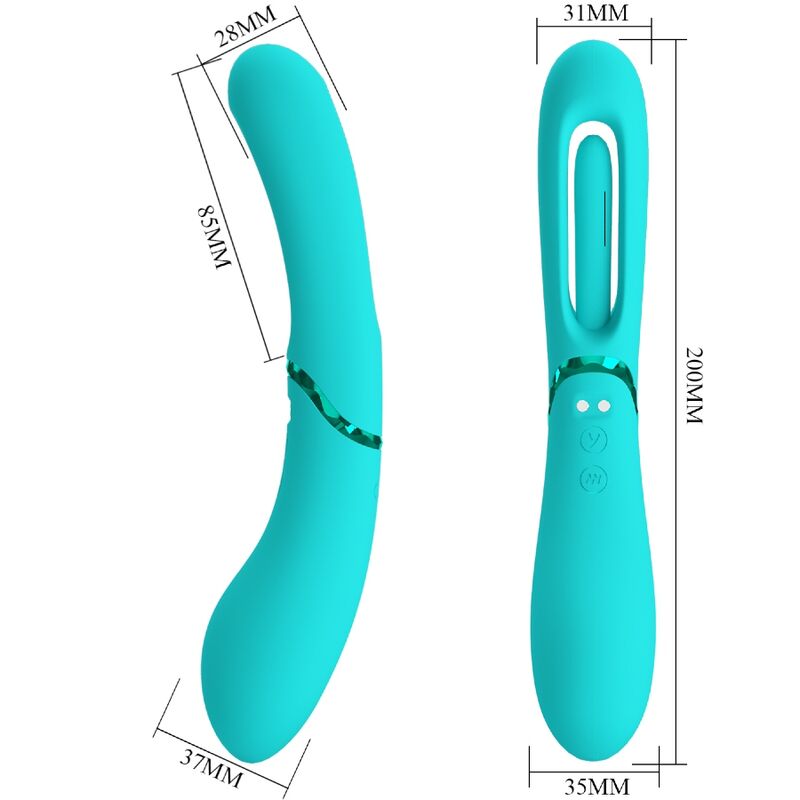 Vibratore Romance Lexie G-Spot blu con 7 modalità di vibrazione, design ergonomico e stimolante per il piacere.