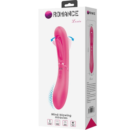 Vibratore G-Spot ROMANCE Lexie con 7 modalità di vibrazione, colore rosa, design anatomico e dettagli evidenti.