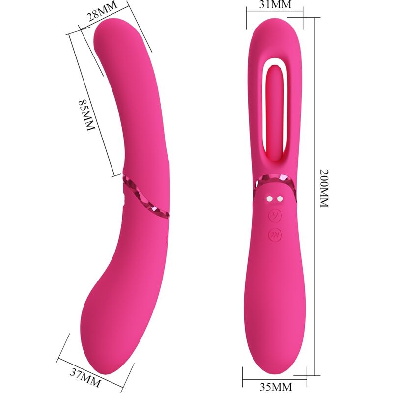 Vibratore ROMANCE Lexie G-Spot rosa con 7 modalità di vibrazione, design ergonomico e stimolante per il punto G.