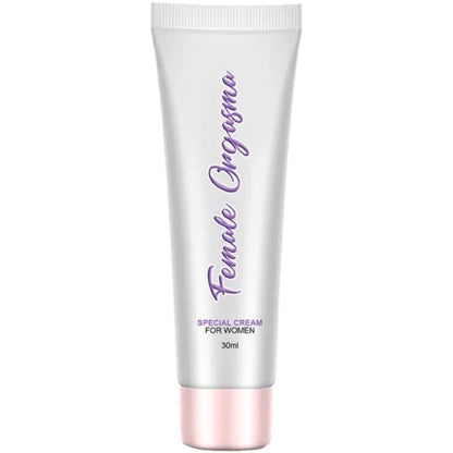 Crema stimolante dell'orgasmo femminile RUF per lei, confezione da 30 ml, bottiglia con tubo dosatore e etichetta.