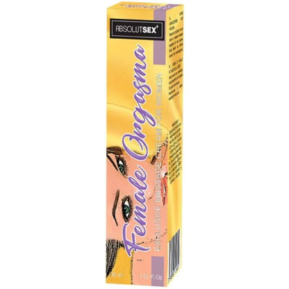 Crema stimolante dell'orgasmo femminile RUF per lei, confezione da 30 ml, con tubetto bianco e etichetta descrittiva