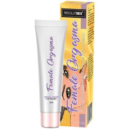 Crema stimolante dell'orgasmo femminile RUF per lei, 30 ml, contenitore bianco con etichetta e tappo.