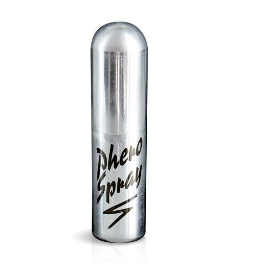 Spray feromoni uomo RUF da 15ml, flacone con etichetta blu e dettagli neri, ideale per attirare l'attenzione.