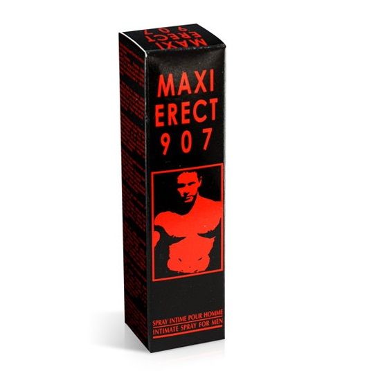 Spray RUF Maxi Erect907 per l'erezione, flacone da 25ml, con spray efficace per migliorare le prestazioni.