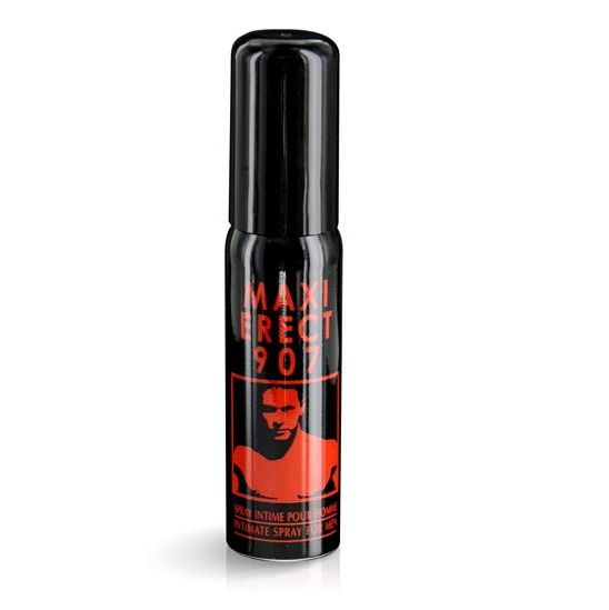 Spray RUF MAXI ERECT907 per lerezione, flacone da 25ml, con spray naturale e efficace per migliorare le prestazioni.