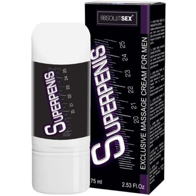 Crema RUF Superpenis per il pene in tubo da 75 ml, crema naturale per il benessere e la cura maschile