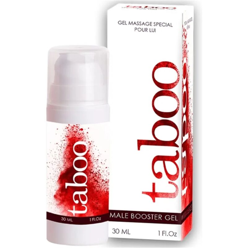 Gel RUF Taboo Booster maschile per l'erezione da 30 ml, formula efficace per migliorare le prestazioni sessuali.