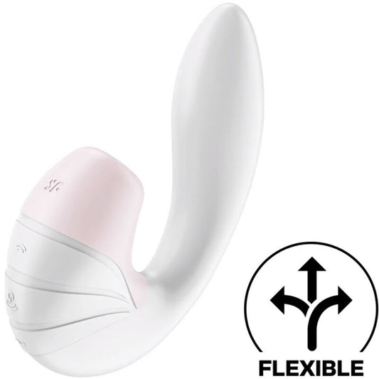 Stimolatore e vibratore Satisfyer Supernova bianco di Satisfyer Air Pulse, dispositivo per piacere e stimolazione.