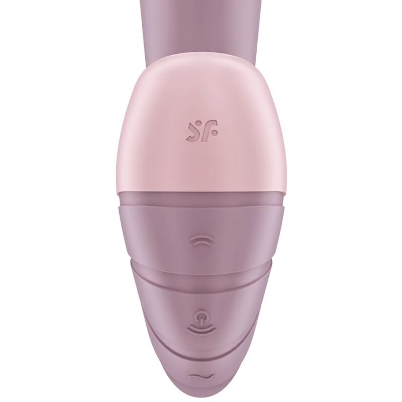 Stimolatore e vibratore Satisfyer Supernova bianco del brand Satisfyer Air Pulse, con design compatto e funzionale.